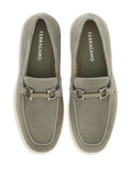 Salvatore Ferragamo Flat shoes Sage Green Suede