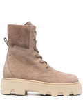 Moncler Flat Shoes Taupe Fab Oth Mat