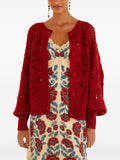 FARM RIO Sweaters Red Crylic Pa Wo