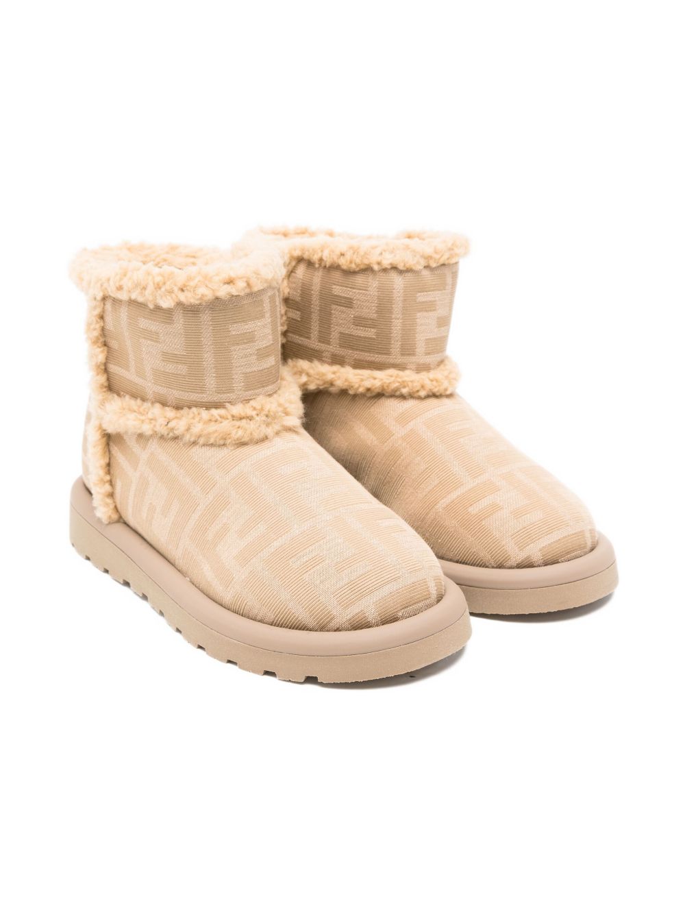 Fendi Boots Beige Fab Oth Mat