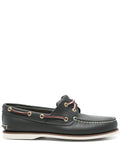 Timberland Flat Shoes Blue Leather Upper