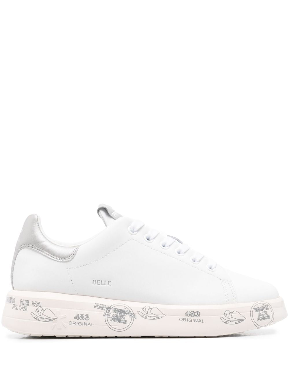 Premiata Flat Shoes White Leather