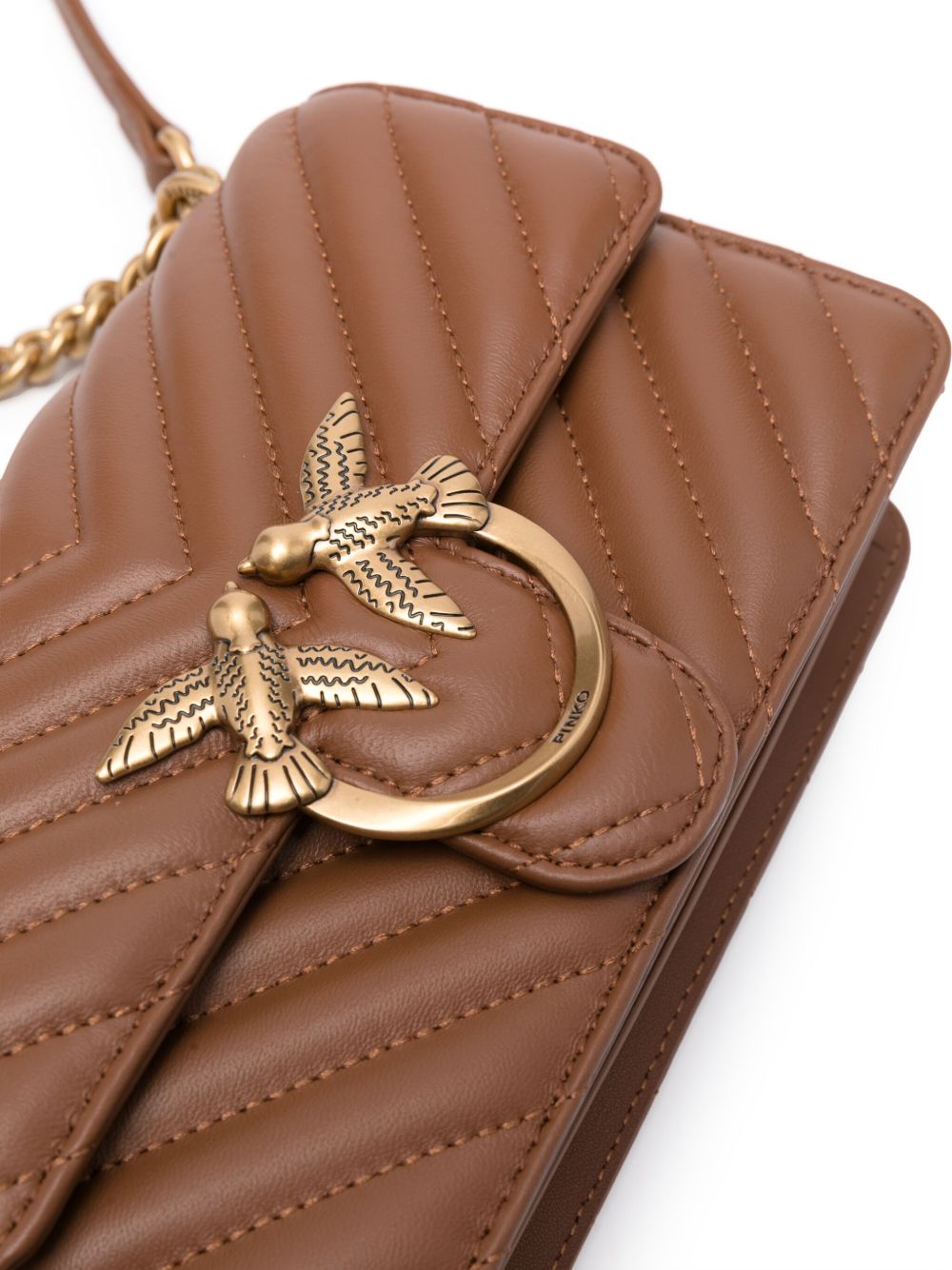 Pinko Bags Marrone Oro Lea