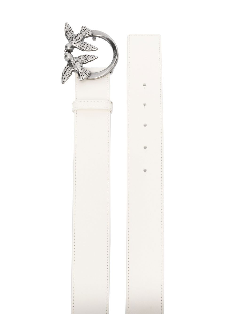 Pinko Belts Bianco Silver Lea And Oth. Mat - S