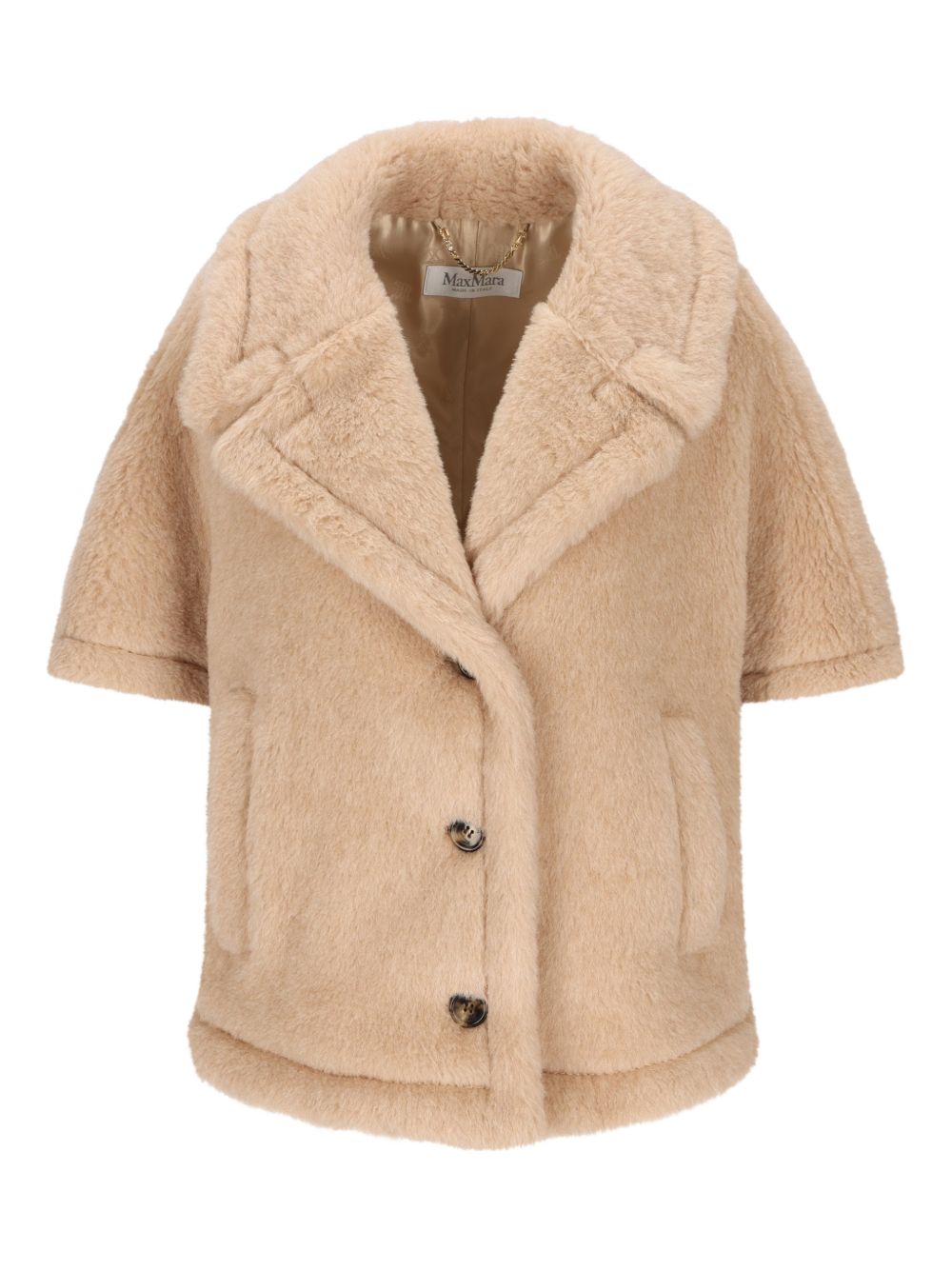 Max Mara Jackets Sand Alpaca Lana Vergine Seta
