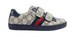 GUCCI KIDS Flat shoes Beige Blu Lea Rub Sole - 28