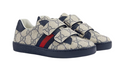 GUCCI KIDS Flat shoes Beige Blu Lea Rub Sole - 28