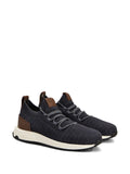 Tods Flat Shoes Charcoal Grey Knit Upper