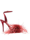 LOUBOUTIN Sandals Red Feathers