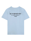 GIVENCHY KIDS T-shirts and Polos Blu Cielo