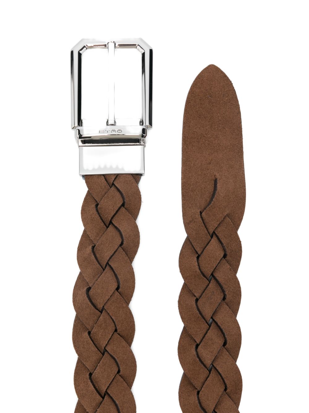 Etro Belts Brown Suede Leather
