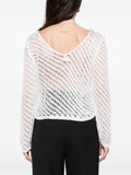 Pinko Sweaters Bianco Silver Pl Vi