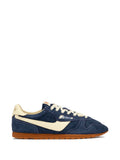 AUTRY Flat shoes Navy Blue Hairy Suede Upper