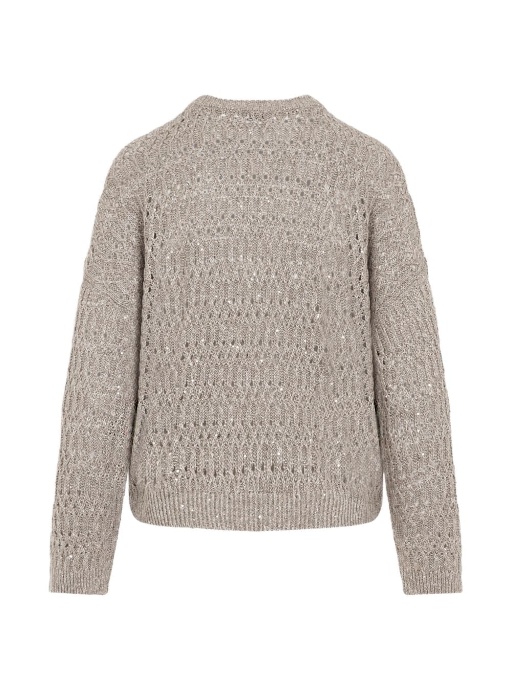Brunello Cucinelli Sweaters Fango Lino Nylon