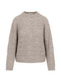 Brunello Cucinelli Sweaters Fango Lino Nylon