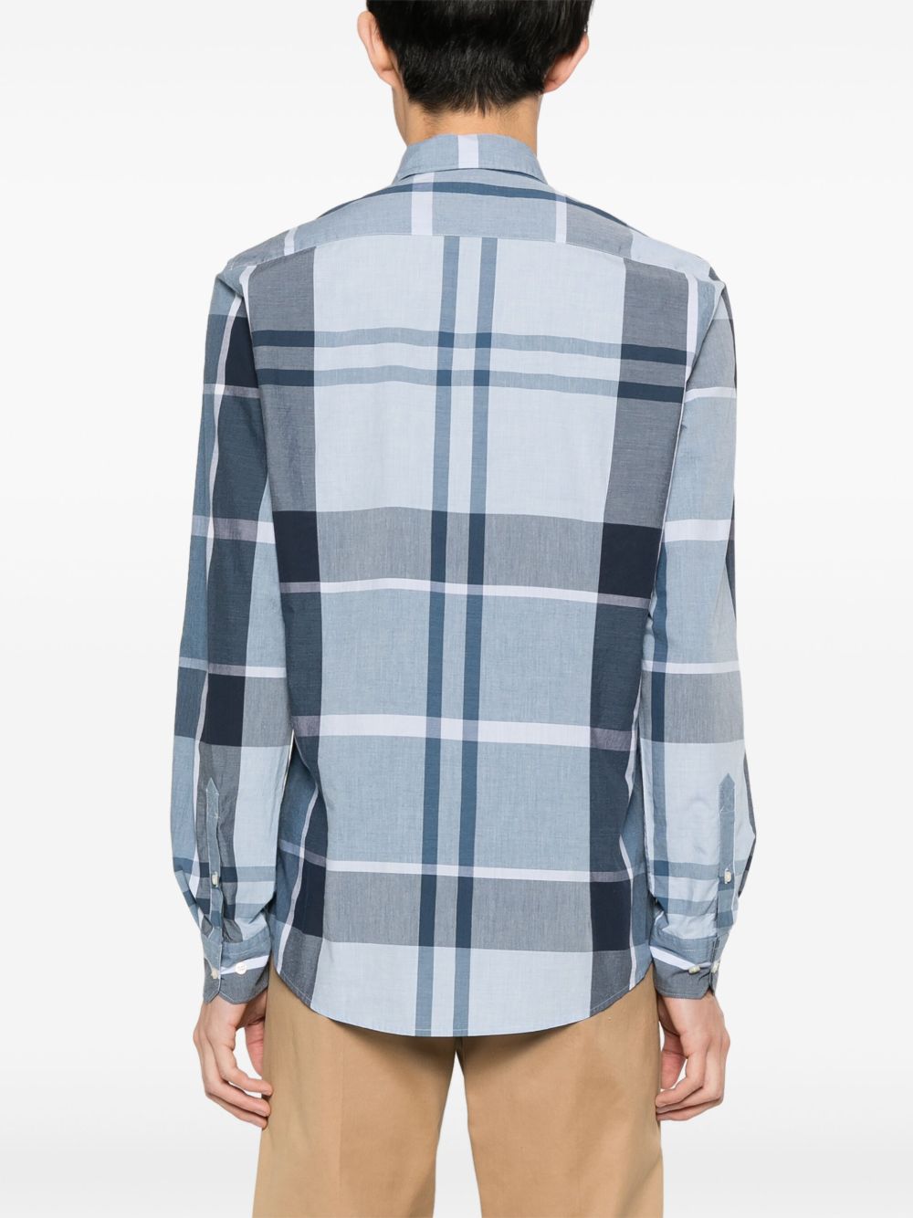 Barbour Shirts Berwick Blue Tartan - XL