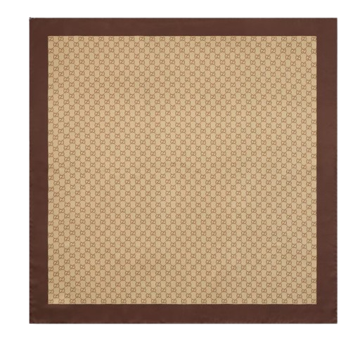 Gucci Scarfs Shell/light Brown Silk