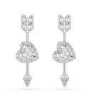 Swaroski Bijoux Silver / Pink