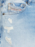 Diesel Shorts Light Blue Cotton