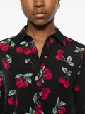 Twin-set Shirts Cherries Allover Black/red