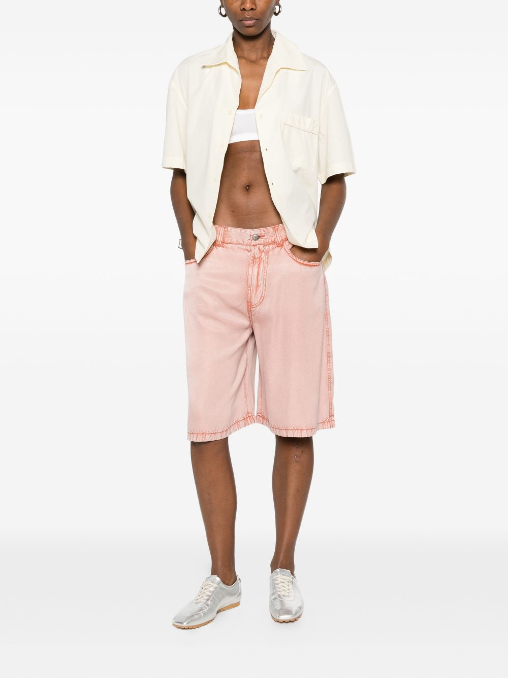 Diesel Shorts Pink Viscosa