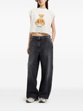 Palm Angels Top Off White Brown