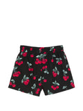 Twin-set Shorts Cherries Allover Black/red