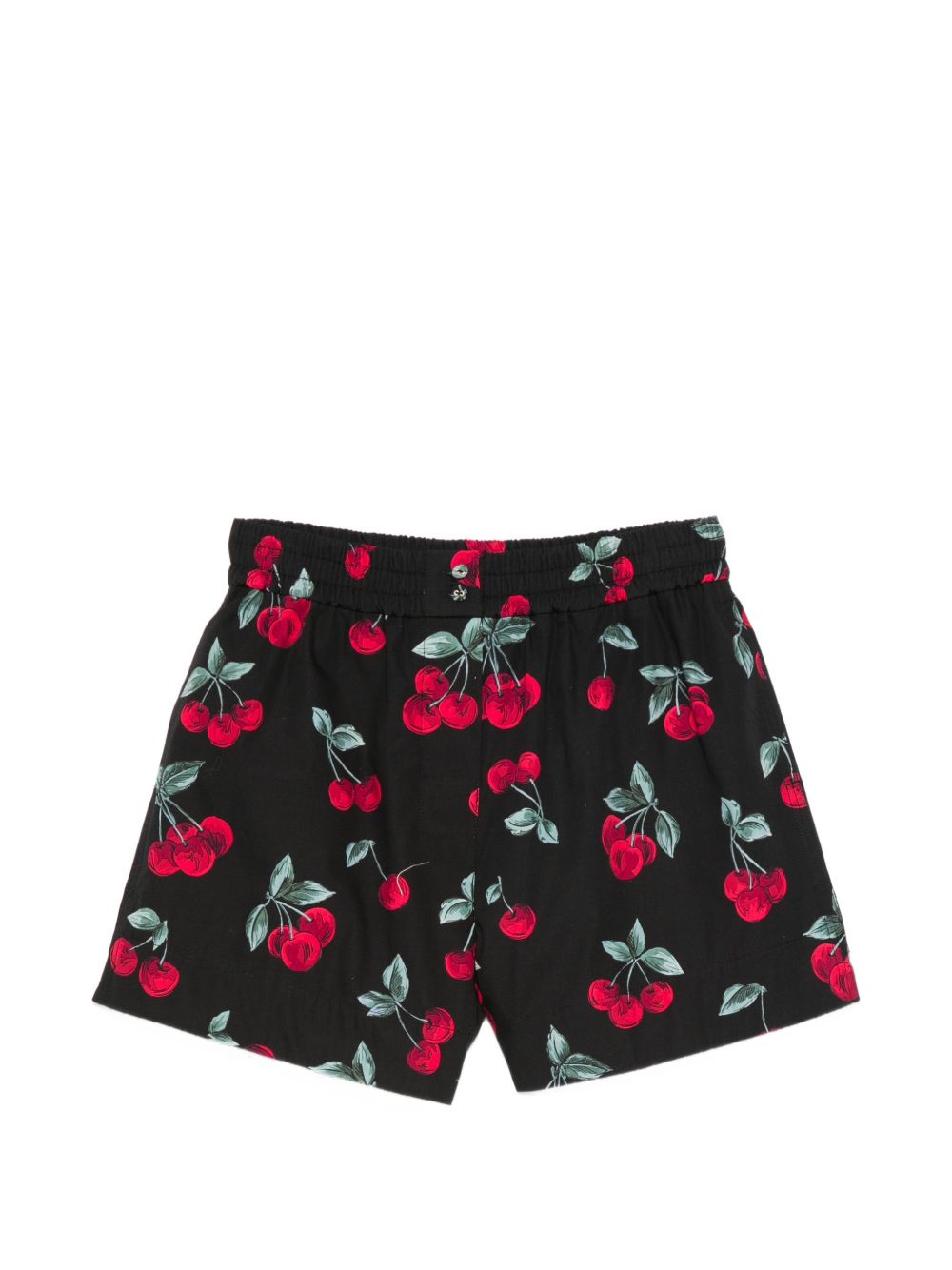 Twin-set Shorts Cherries Allover Black/red