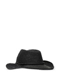 IBELIV Hats Black Raffia