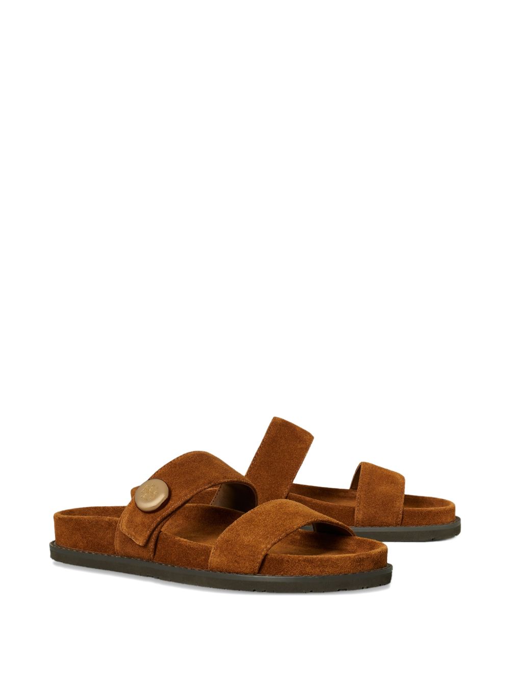 Tory Burch Sandals Tan Suede