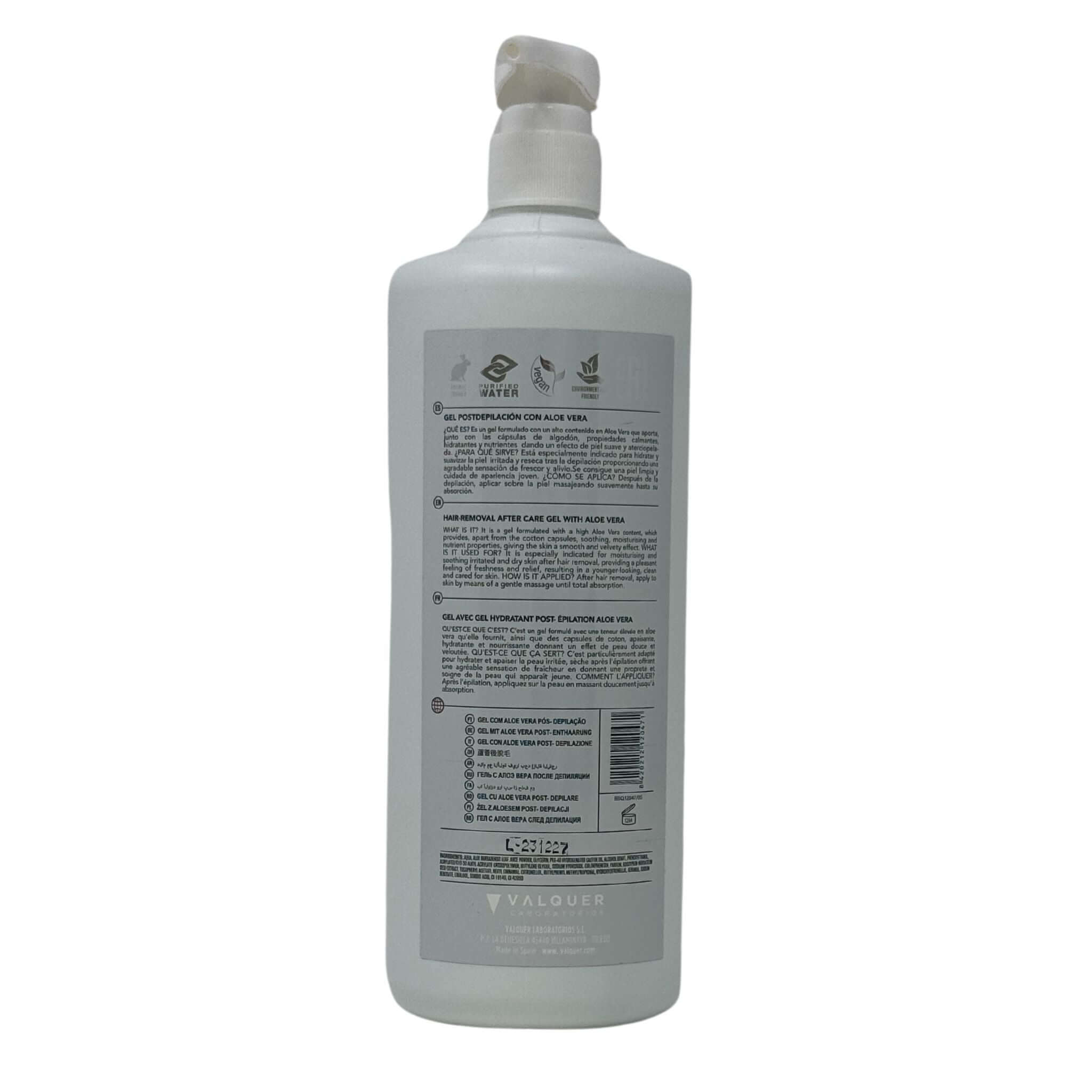 Gel Postdepilación con Aloe vera - 750 ml
