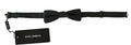 Gray Patterned Mens Necktie Papillon Silk Bow Tie