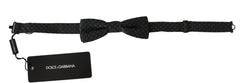 Gray Patterned Mens Necktie Papillon Silk Bow Tie