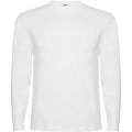 Camiseta de manga larga, tejido tubular, con cuello redondo de 4 capas y puños canalé 1x1 Vetonek