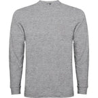 Camiseta de manga larga, tejido tubular, con cuello redondo de 4 capas y puños canalé 1x1 Vetonek