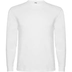 Camiseta de manga larga, costuras laterales, con cuello redondo de 4 capas y puños canalé 1x1 Vetonek