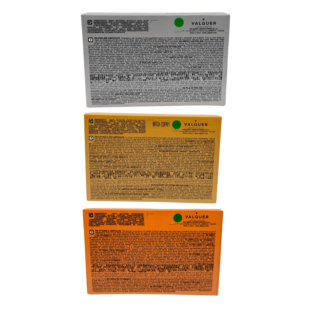 Pack ampollas Lifting Flash + Vitamina C + Peeling - 3 x 5 x 2 ml