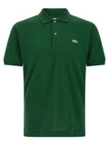 Lacoste Logo Patch Piqué Polo Shirt — Green