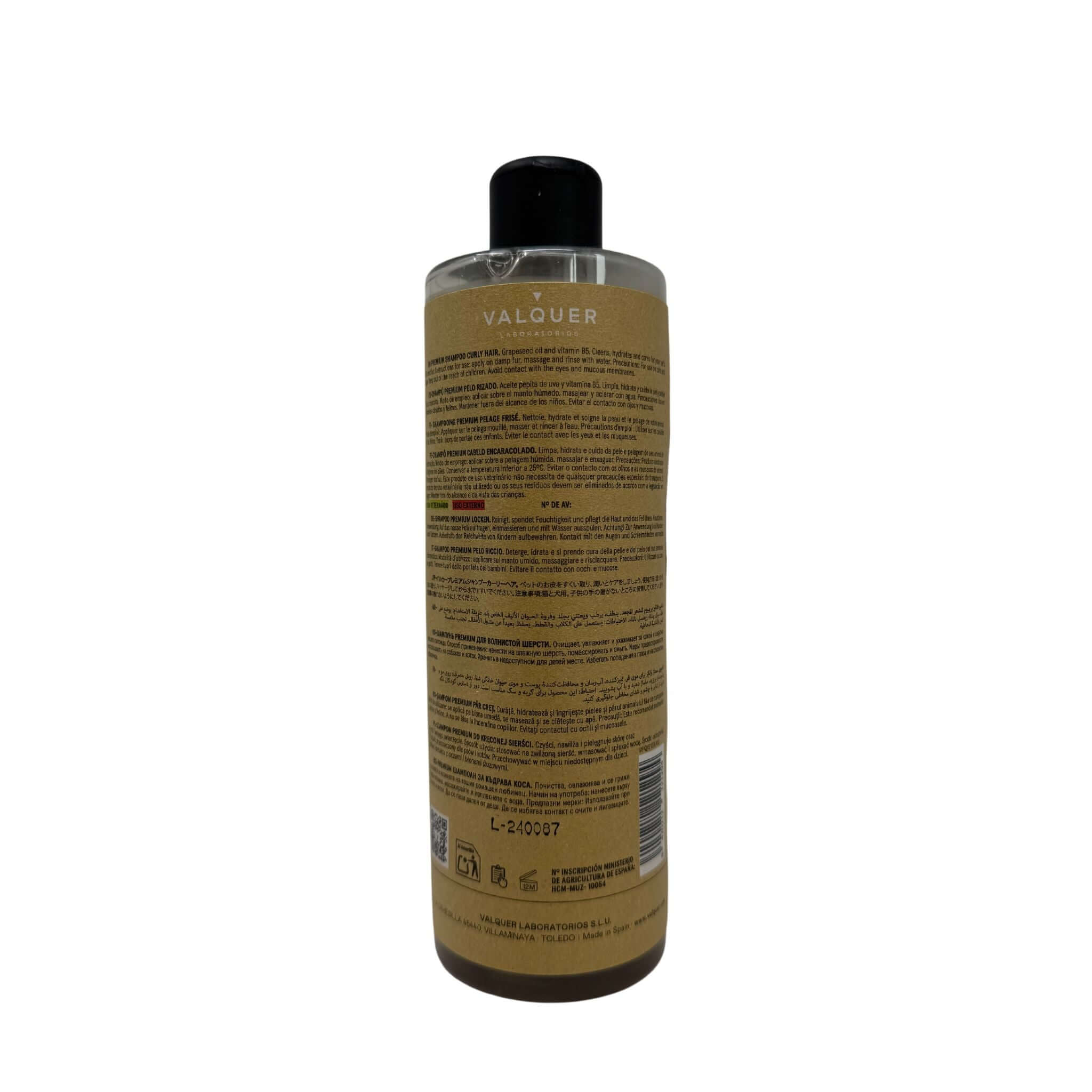 Champú Premium para Mascotas de Pelo Rizado - 400 ml