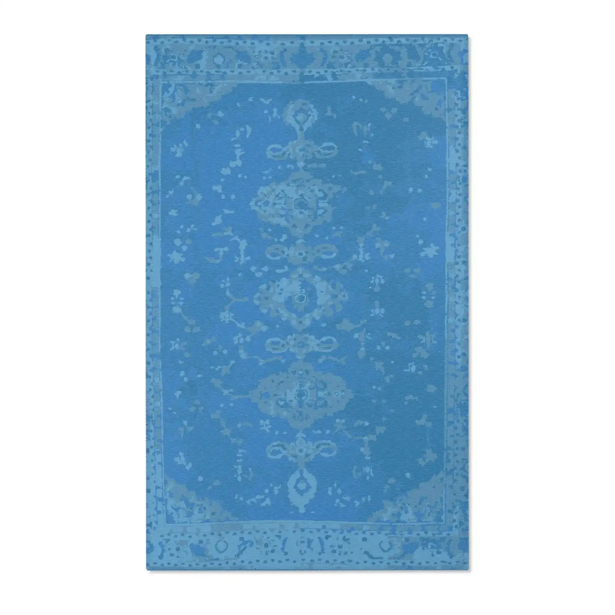 Sapphire Blue Vintage Medallion Accent Rug