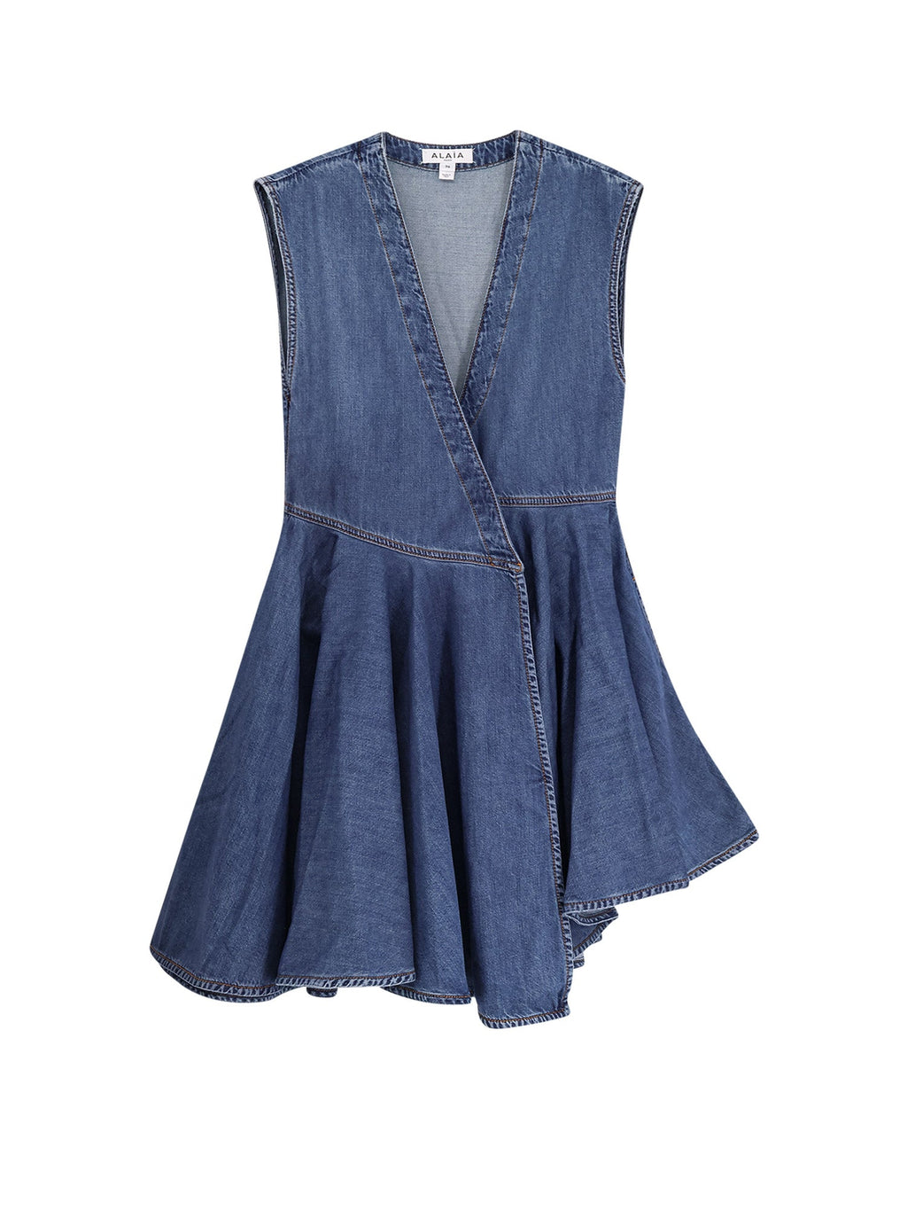 Alaia Dresses Bleu Mineral Cotone