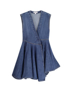 Alaia Dresses Bleu Mineral Cotone