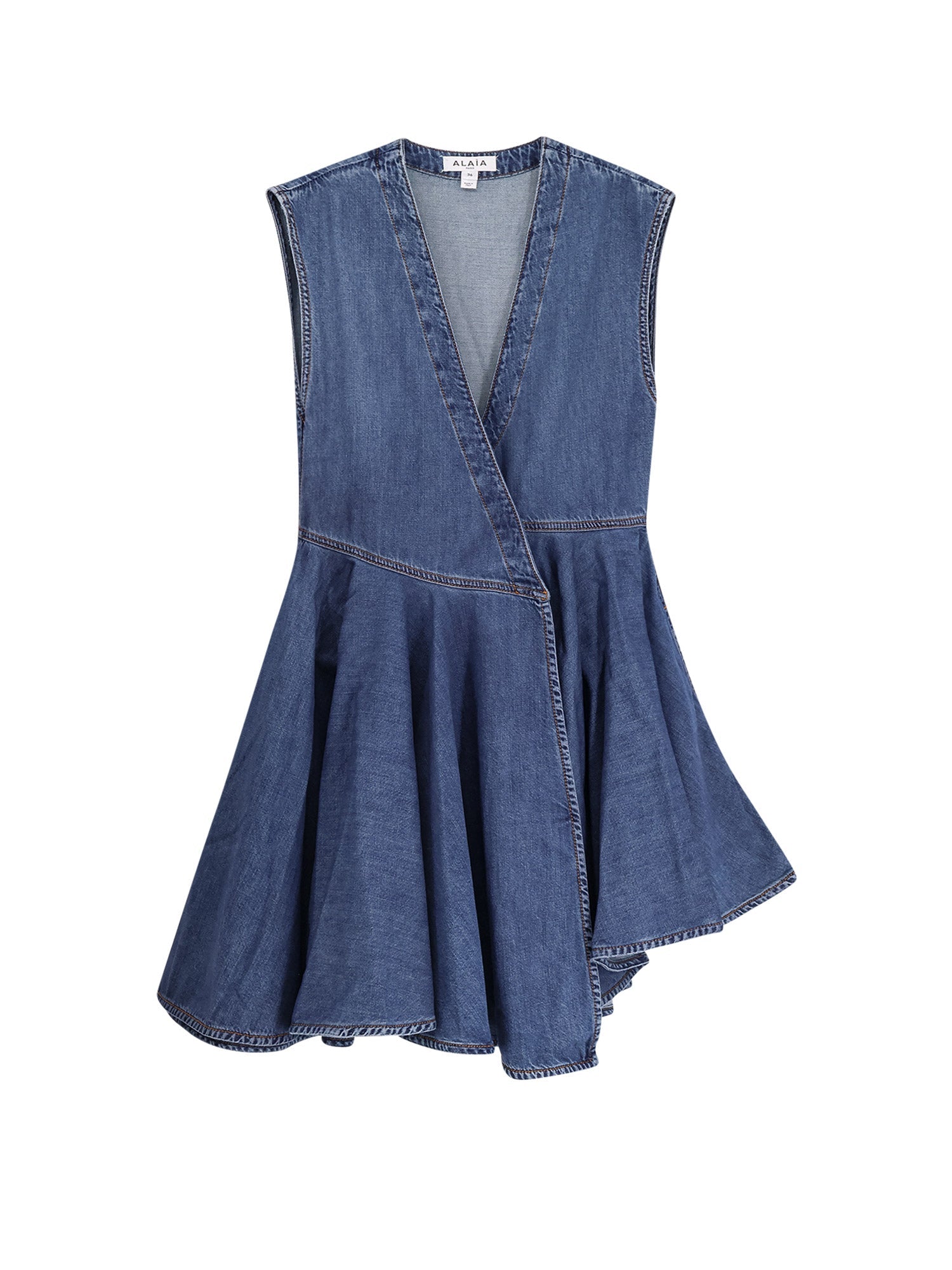 Alaia Dresses Bleu Mineral Cotone