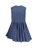 Alaia Dresses Bleu Mineral Cotone