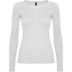 Camiseta semientallada, de manga larga y cuello acabado con ribete fino Vetonek