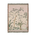 Tropical Whisper – Jungle Scene Woven Blanket