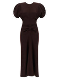 Victoria Beckham Bela Dress — Brown