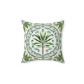 Island Palm Medallion Throw Pillow