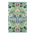 Verdant Harmony – Embroidered Garden Birds Accent Rug