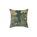 Midnight Botanical Tapestry Throw Pillow
